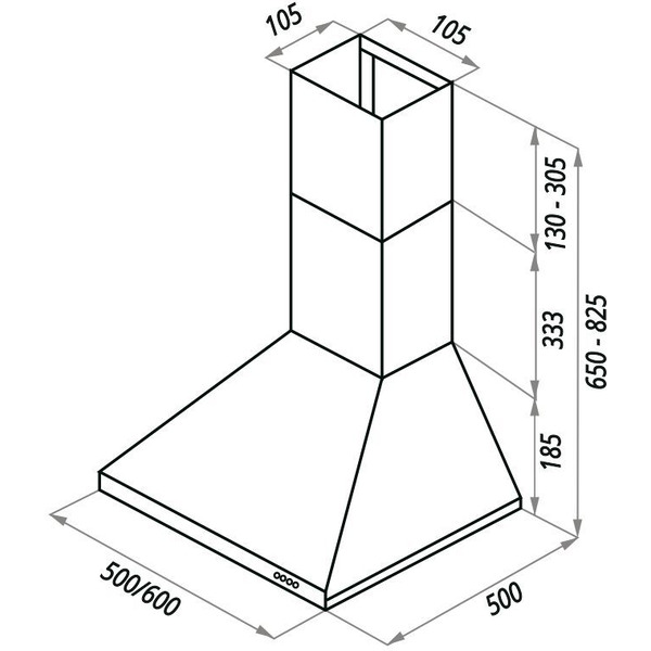 Вытяжка MAUNFELD Aire 50 (белый)