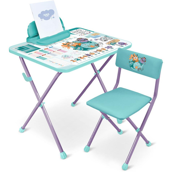 Комплект мебели с детским столом Ника КП2/ММ Математика с монстриками