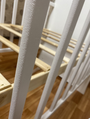 Классическая детская кроватка VDK Toby маятник и ящик (белый)