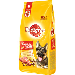 Сухой корм для собак Pedigree Для взрослых собак крупных пород с говядиной (13кг)