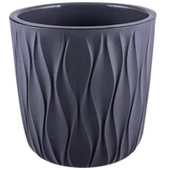 Горшок для цветов с дренажной вставкой Полимербыт Desert 3,6л 4386505
