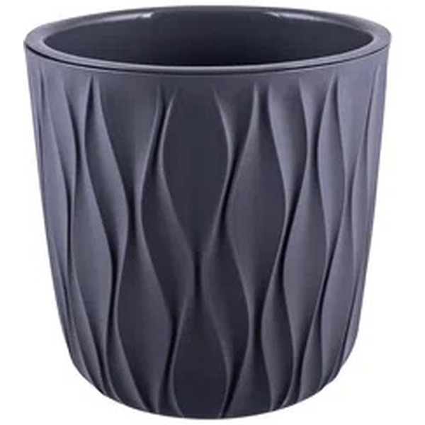 Горшок для цветов с дренажной вставкой Полимербыт Desert 3,6л 4386505