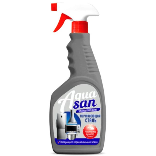 Чистящее средвство AQUASAN Нержавеющая сталь 500 мл