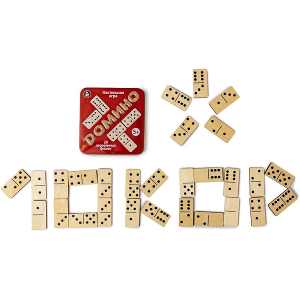 Настольная игра Десятое королевство Домино (жестяная коробочка) 02990