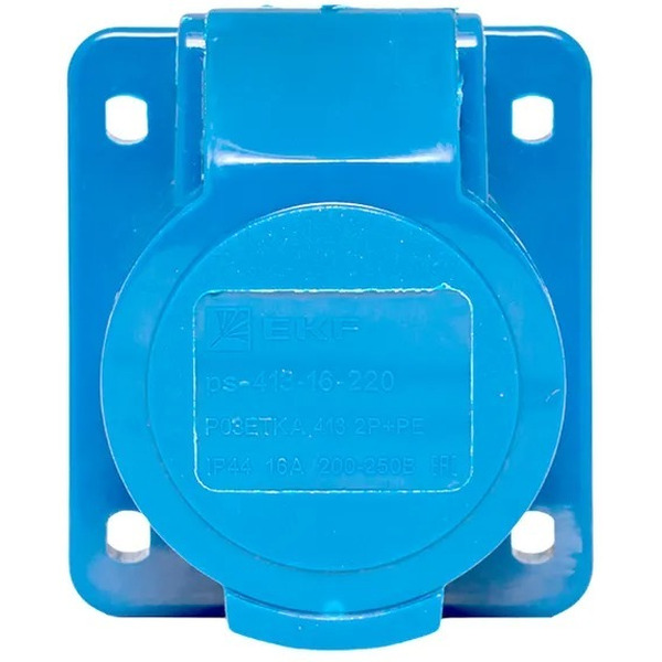 Розетка стационарная внутренняя EKF 413 2Р+РЕ 16А 220В IP44 PROxima