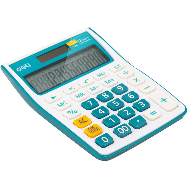 Калькулятор Deli E1238/BLUE