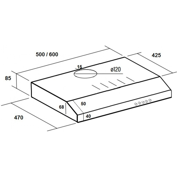 Вытяжка CIARKO ZRC 60 Slim Brown