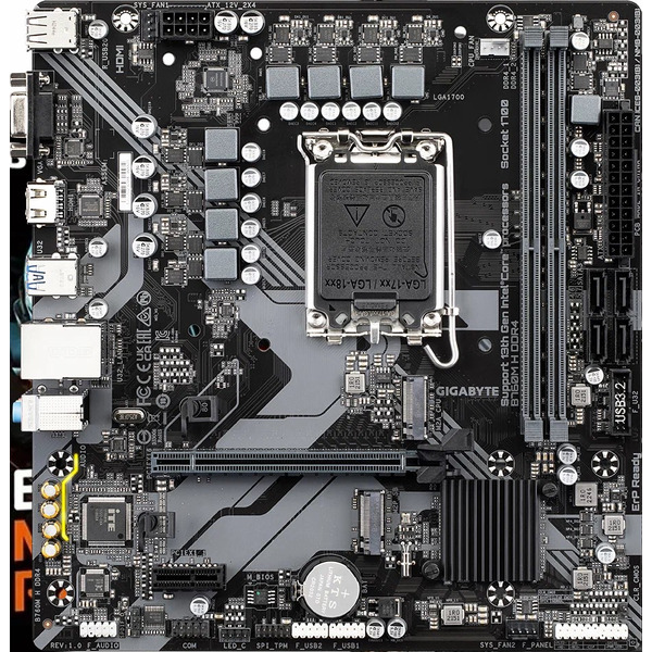 Материнская плата Gigabyte B760M H DDR4 (rev. 1.0)