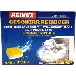 Таблетки для посудомоечных машин Reinex Geschirr-Reiniger UltraTabs: 2 в 1 (40 шт)