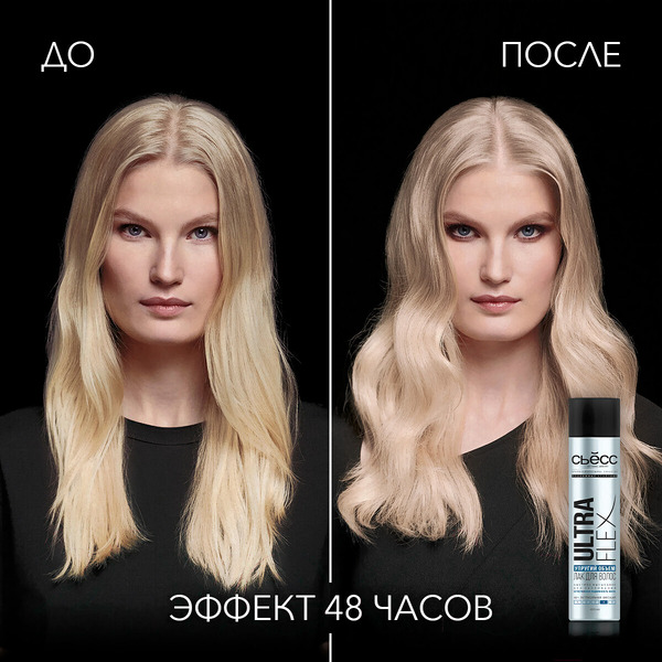Лак для укладки волос Сьёсс Ultra Flex Упругий объем экстрасильная фиксация, 400 мл