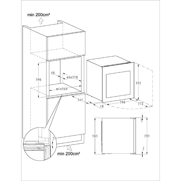 Встраиваемый винный холодильник VARD WCI6DS