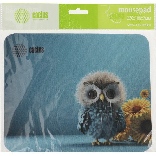 Коврик для мыши Cactus Owl Blue CS-MPC-P07XS