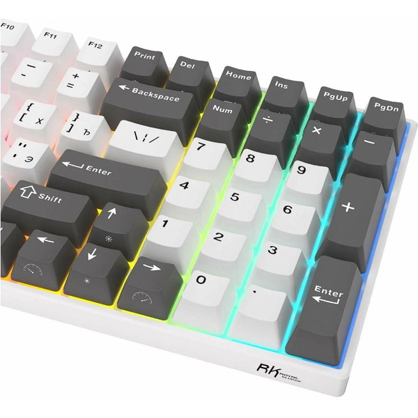 Клавиатура Royal Kludge RK100 Grey/Red/White (Brown switch)