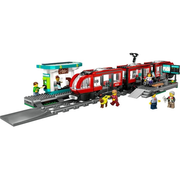 Конструктор LEGO City 60423 Трамвай и станция в центре города