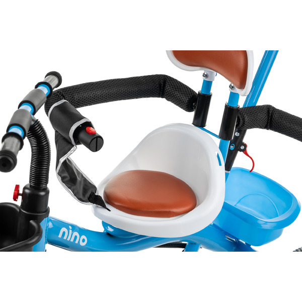 Трехколесный велосипед с ручкой NINO K98 (синий)