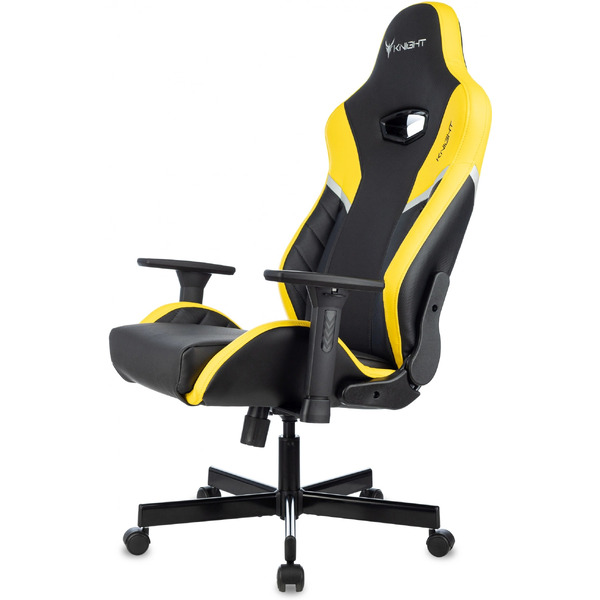 Кресло игровое Бюрократ Knight Thunder 5X (черный/желтый)