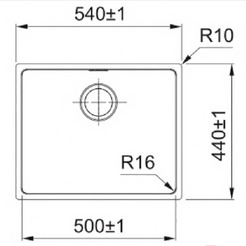 Кухонная мойка Franke FEX 110-50 122.0689.808