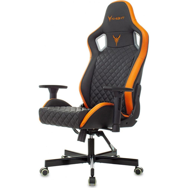 Кресло игровое Knight Outrider (1628891) черный/оранжевый