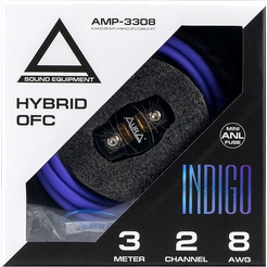 Комплект для подключения 2-х канального усилителя AURA AMP-3308 HYBRID-OFC
