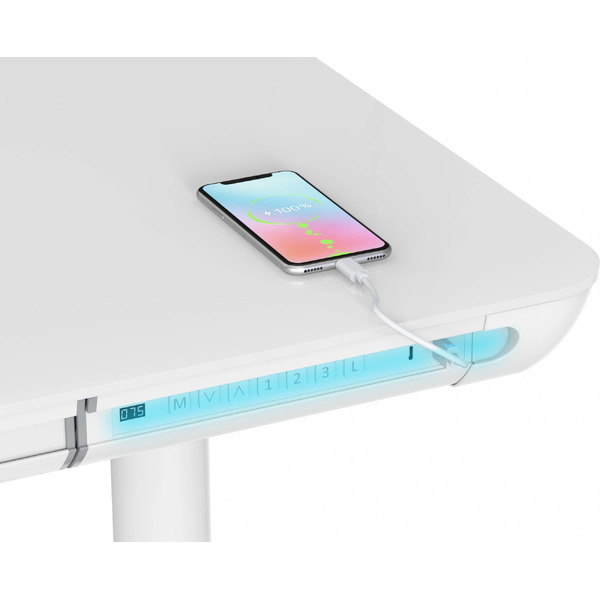 Стол для компьютера Cactus CS-EGD-WT-LED