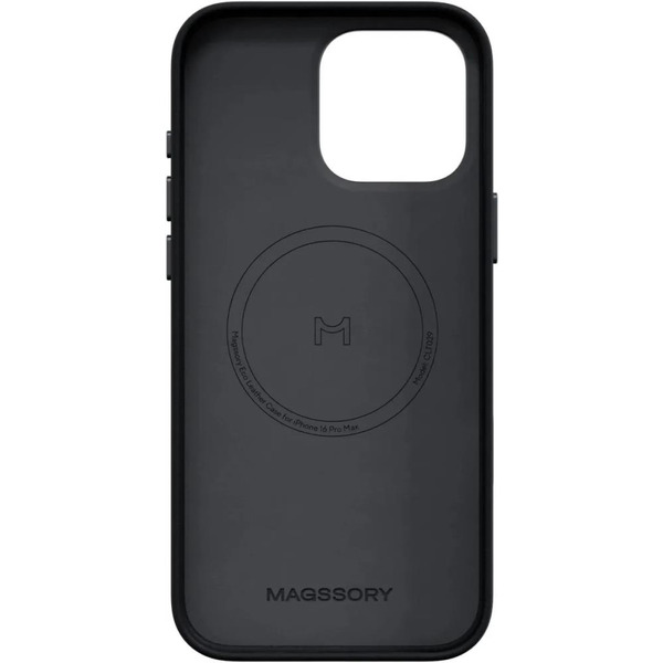 Чехол для смартфона Magssory Eco Leather Case Midnight для iPhone 16 Pro Max CLT029m