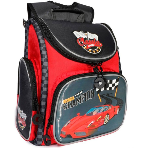 Рюкзак Grizzly RA-970-4 (красный/серый)