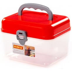 Органайзер для хранения Полесье №56 92373 (прозрачный/красный)