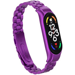 Ремешок Bingo Stainless для XIAOMI Mi Band 7 Фиолетовый