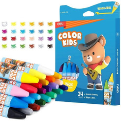 Восковые мелки Deli EC221-24