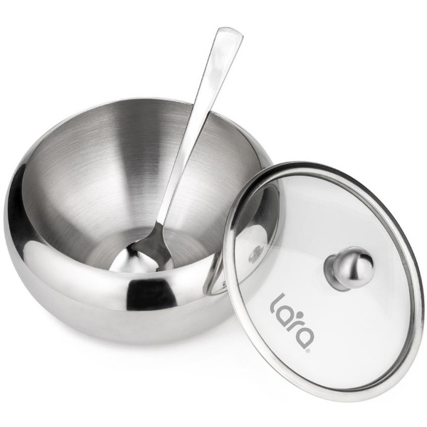 Сахарница с ложкой LARA LR08-35