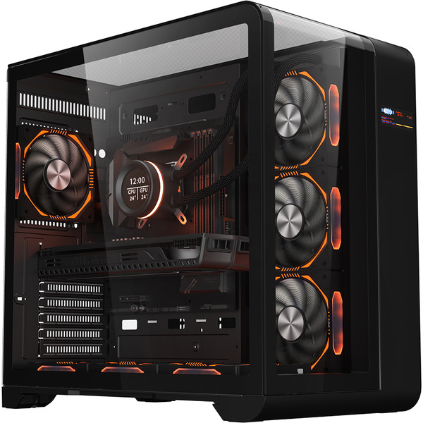 Корпус 1stPlayer RT7 RT7-BK-3FC7R-1FC7 (черный)