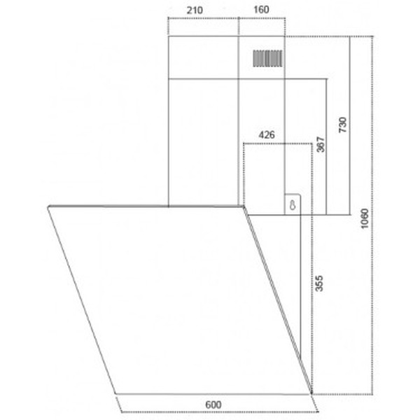Вытяжка Germes Тоскана (60 см, черный с рисунком)