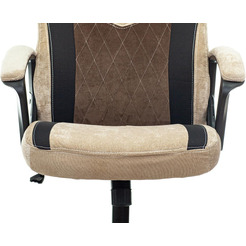 Кресло игровое Zombie VIKING 6 KNIGHT Fabric (1380213) коричневый/бежевый