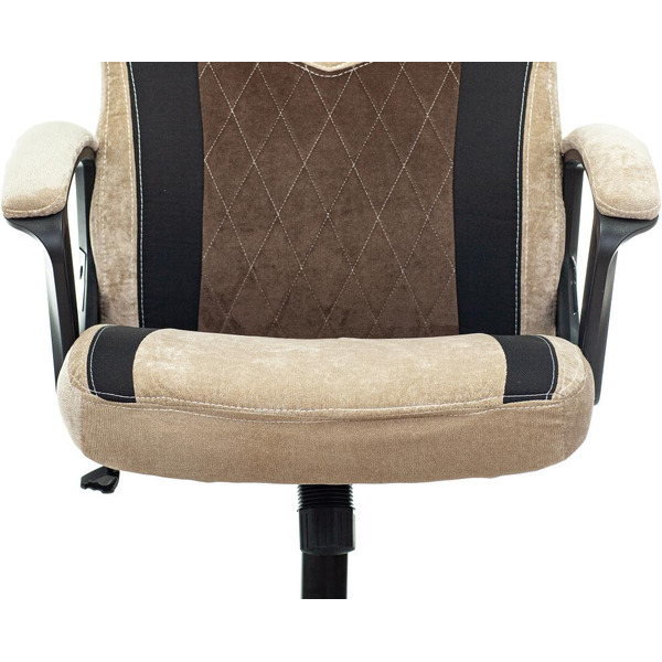 Кресло игровое Zombie VIKING 6 KNIGHT Fabric (1380213) коричневый/бежевый