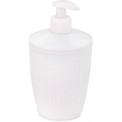 Дозатор для жидкого мыла Альтернатива Вязаное плетение М8049 (бежевый)