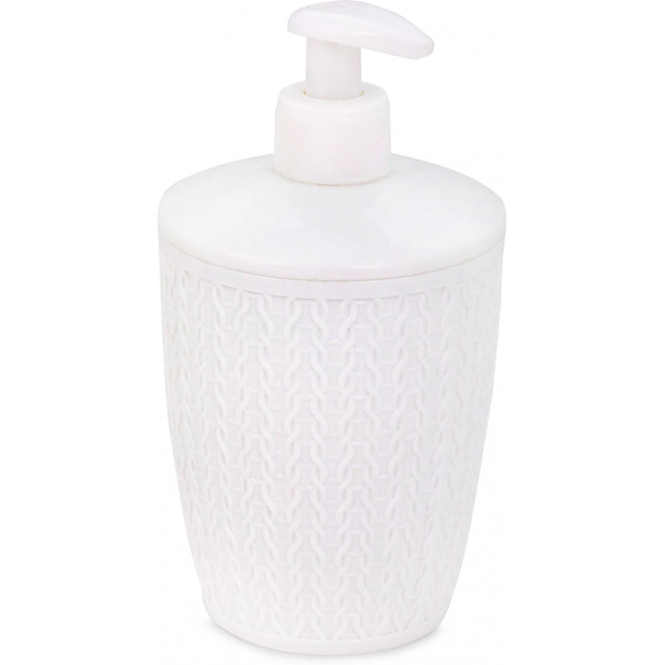 Дозатор для жидкого мыла Альтернатива Вязаное плетение М8049 (бежевый)