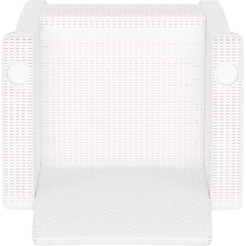 Набор садовых кресел Альтернатива Ротанг-плюс М8419 (белый)