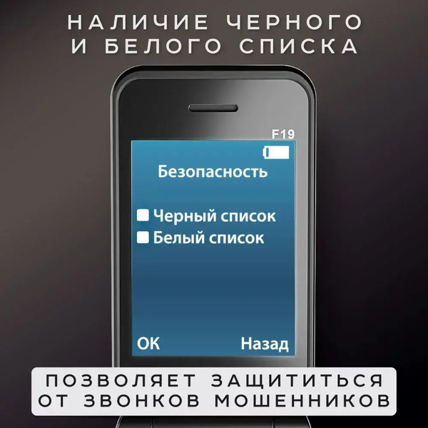 Мобильный телефон Olmio F19 (черный)