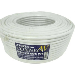 Кабель Premier CONNECT-AV RG-6/U CCS WT 50м. белый (21-321 50)