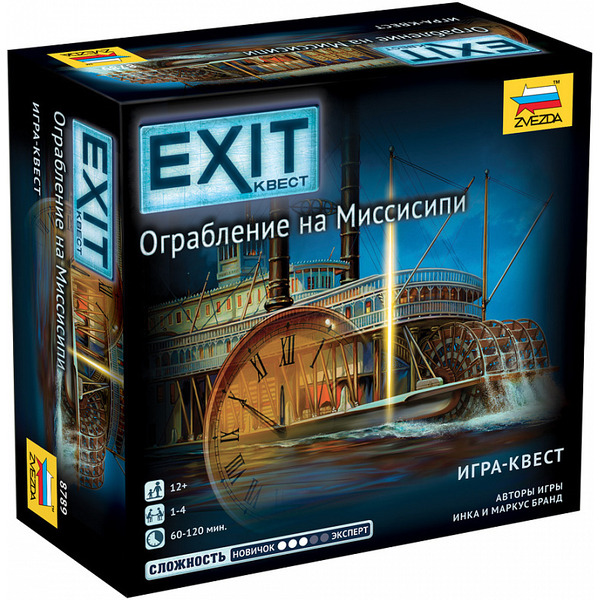 Настольная игра Звезда Exit-Квест. Ограбление на Миссисипи 8789