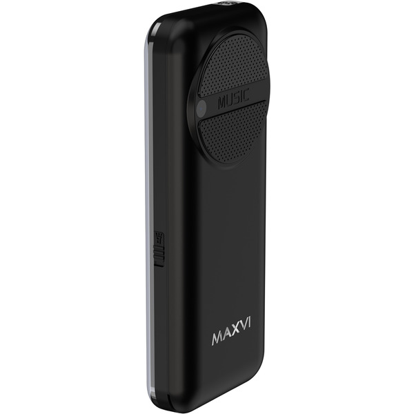 Мобильный телефон Maxvi P18i +ЗУ WC-114 (черный)