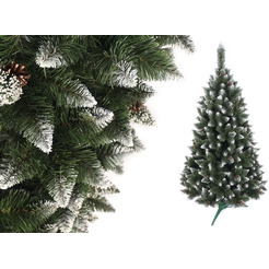 Сосна искусственная MiaMar Бриллиантовая с белыми концами (EB90F-PVC) 0.9 м в пленке