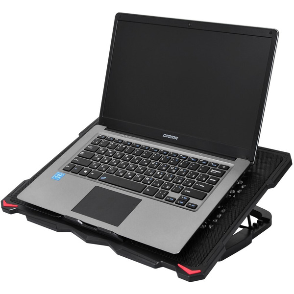Подставка для ноутбука Digma D-NCP180-5 (черный)