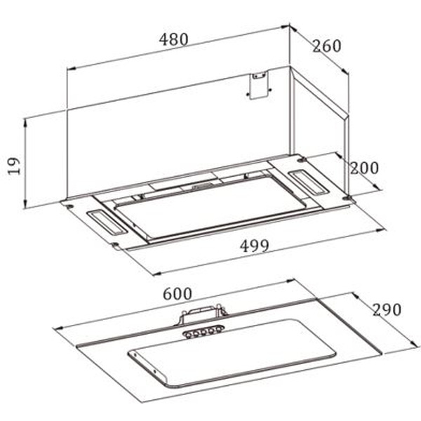 Вытяжка ZORG CENDY 850 60 M черная