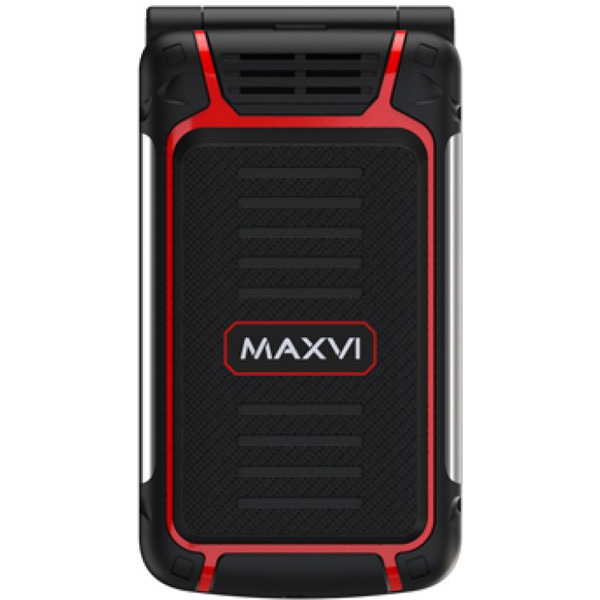 Мобильный телефон Maxvi E 10 (черный/красный)