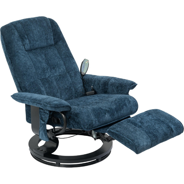 Массажное кресло Calviano 22 (синий плюш)