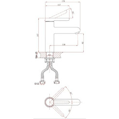 Смеситель для умывальника A-Five A5-0821