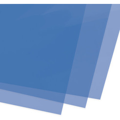 Пластиковая обложка для переплета BRAUBERG A4 200 мкм 100 шт 530830 (прозрачный/синий)