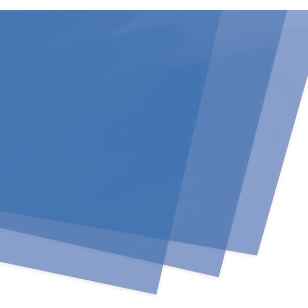 Пластиковая обложка для переплета BRAUBERG A4 200 мкм 100 шт 530830 (прозрачный/синий)