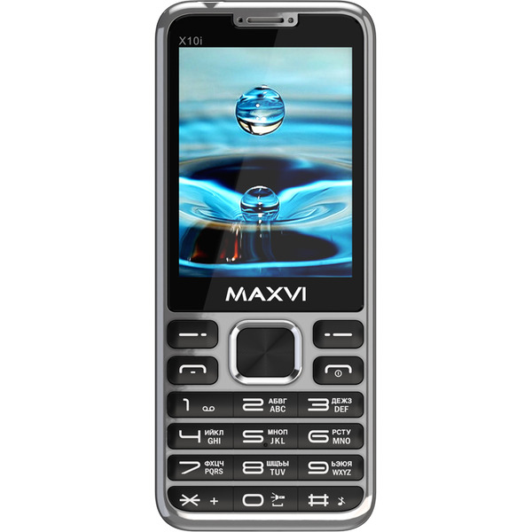 Мобильный телефон Maxvi X10i +ЗУ WC-112 (серебристый)